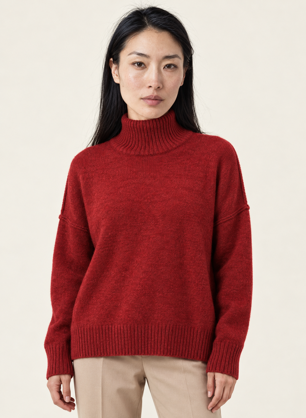 Yasmin Oversized Turtleneck Sweater Set | Women's Wide-Leg Knit Set