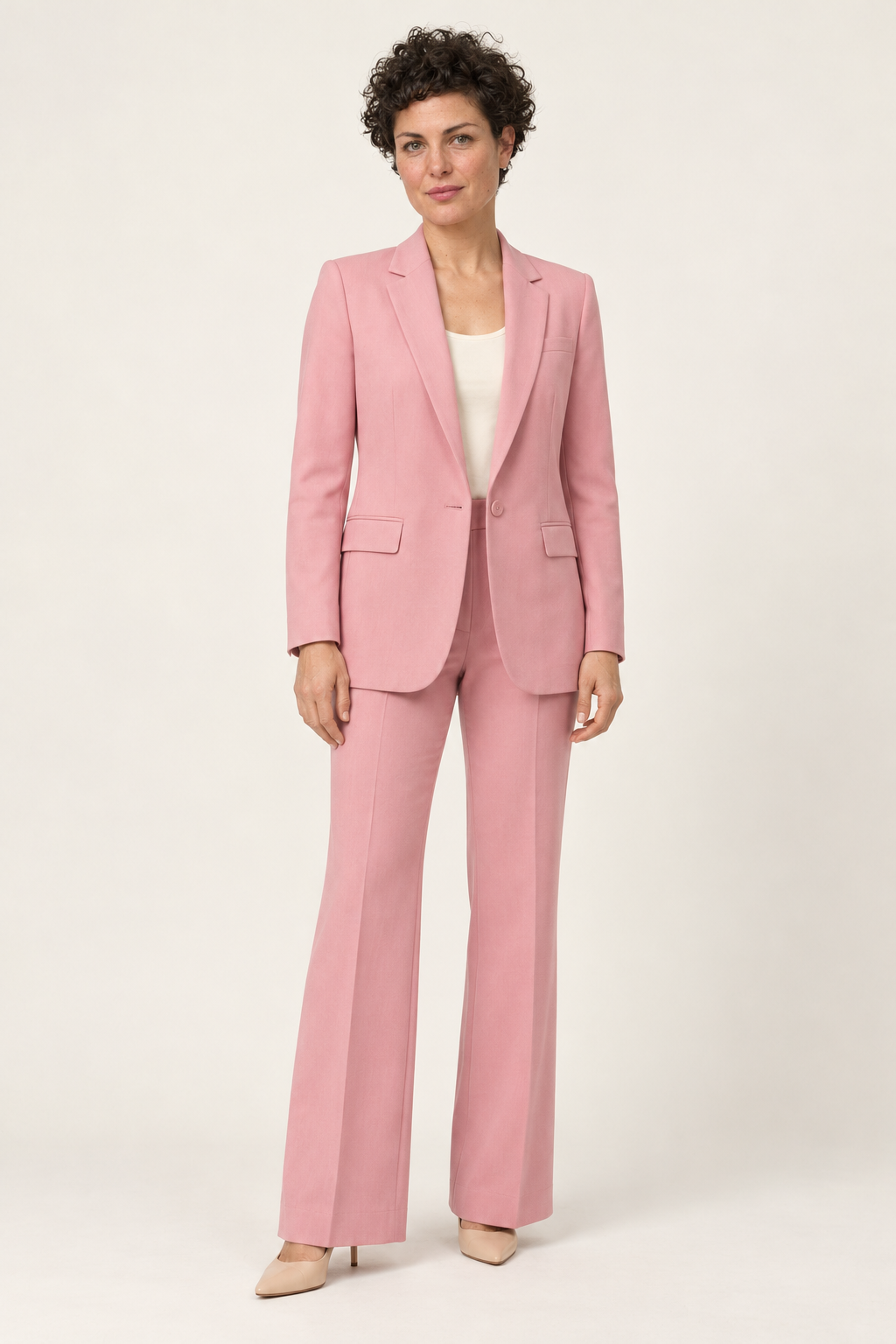 Vianne Blazer Pant Suit Set | Women's Wide-Leg Two-Piece Outfit