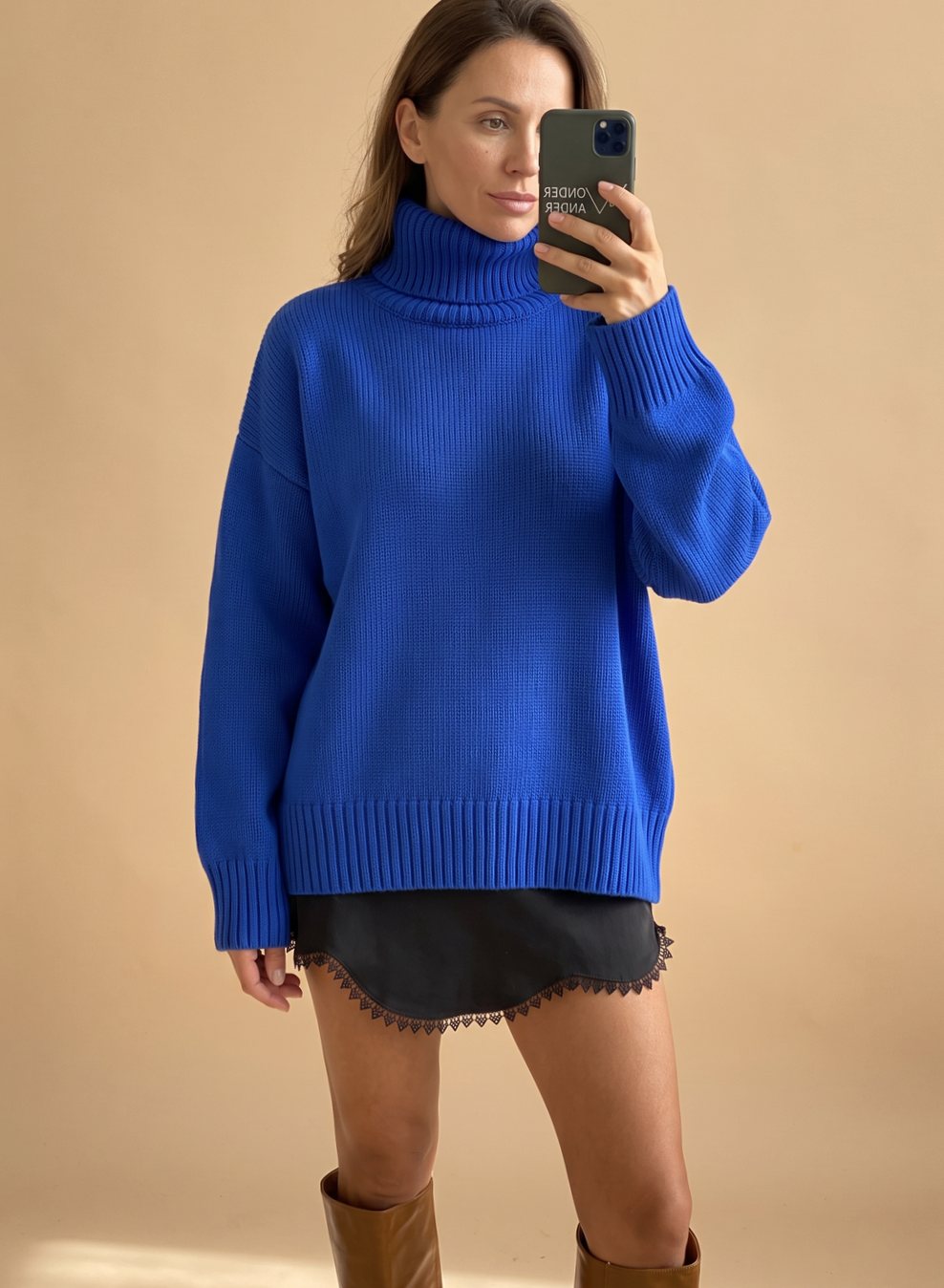 Adelina oversized turtleneck sweater