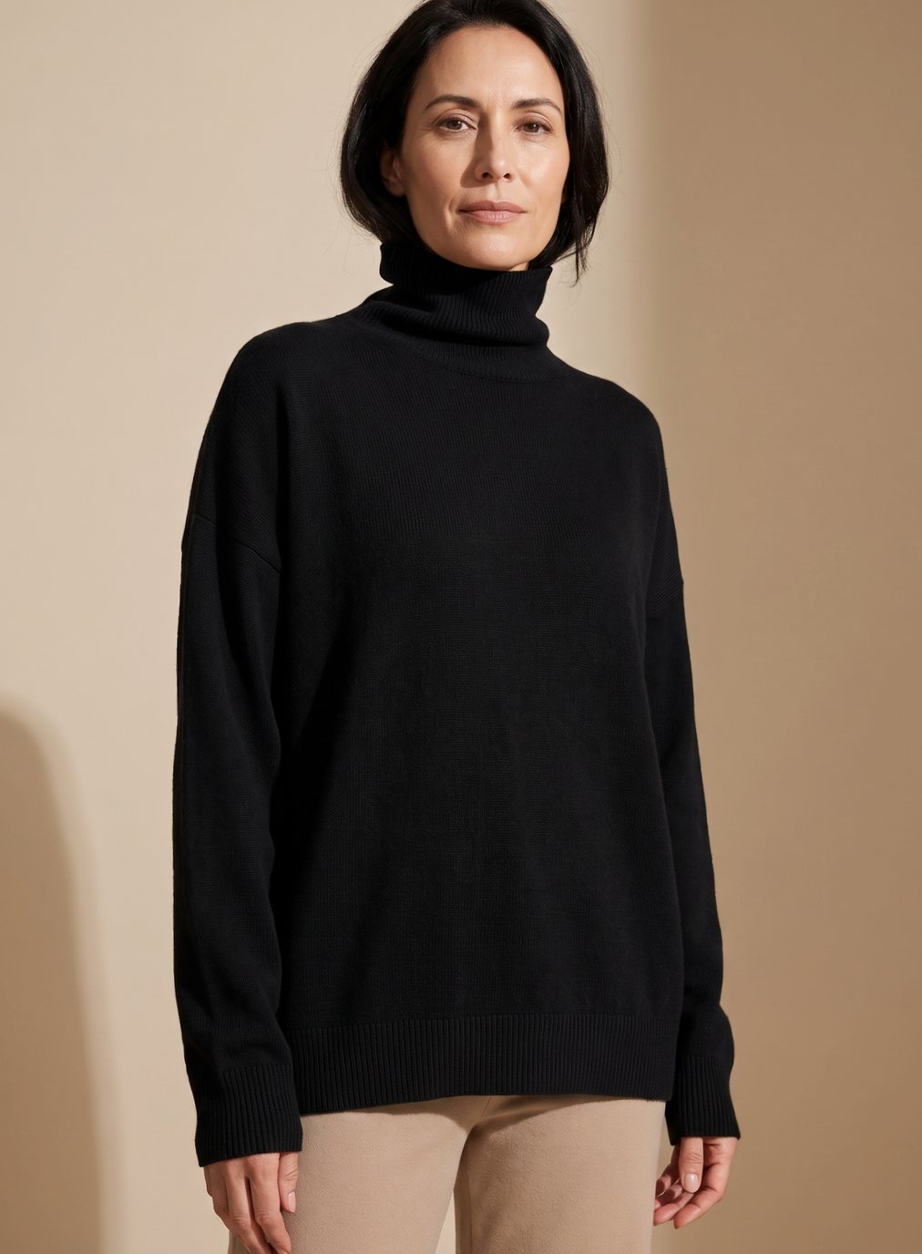 Adelina oversized turtleneck sweater
