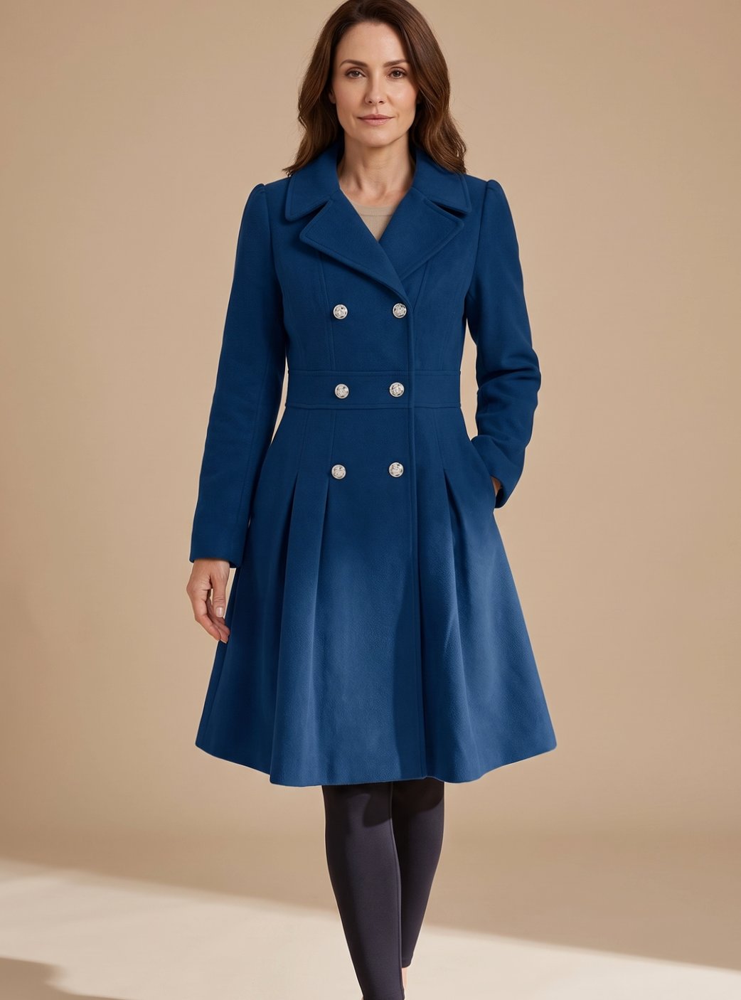 Agatha double-breasted a-line coat