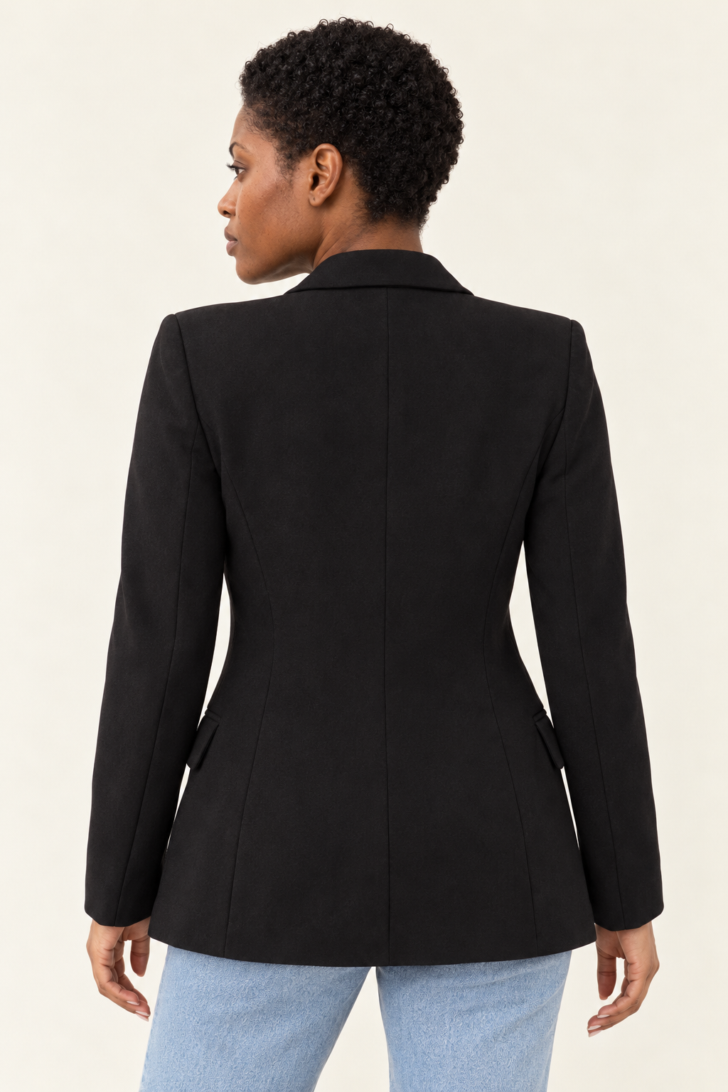Lucille Open-Front Lapel Blazer | Women's Mid-Length Casual Jacket