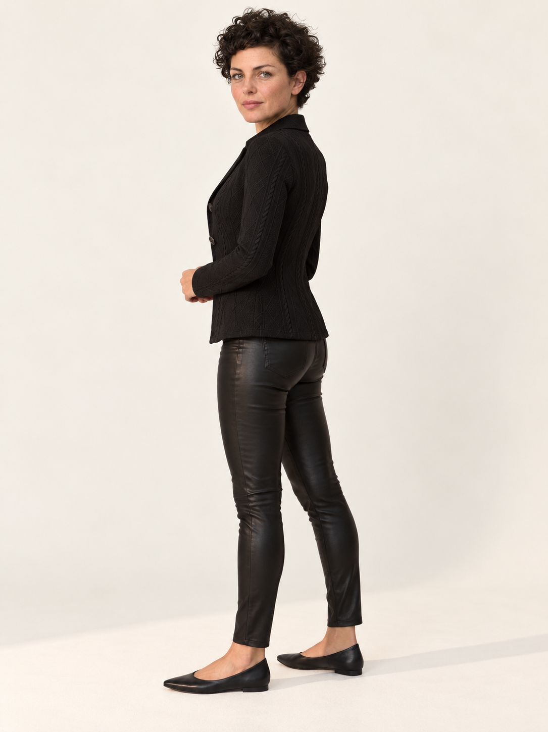 Sorrel Textured Button-Front Jacket | Women's Stand Collar Blazer Coat
