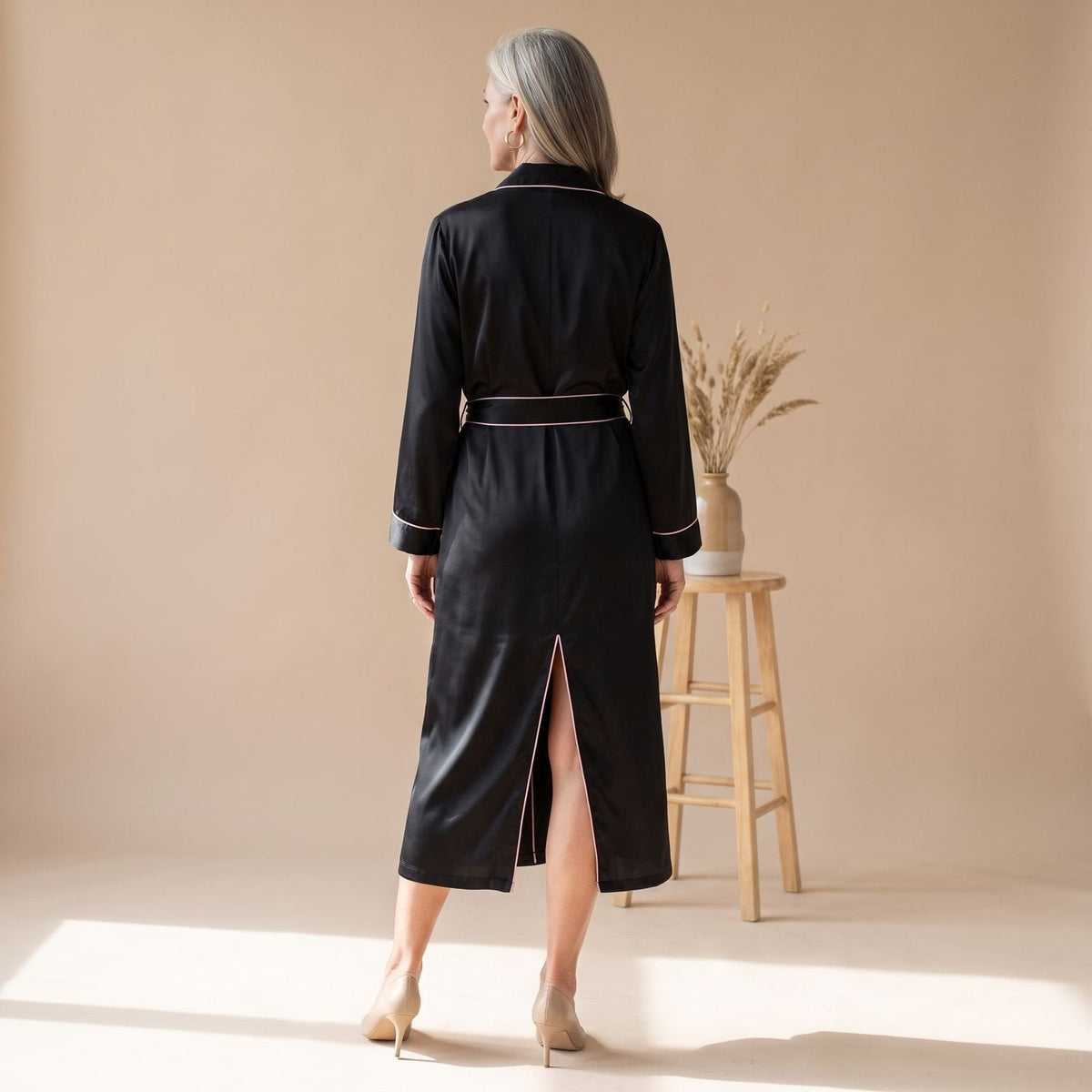 Roberta Belted Wrap Robe