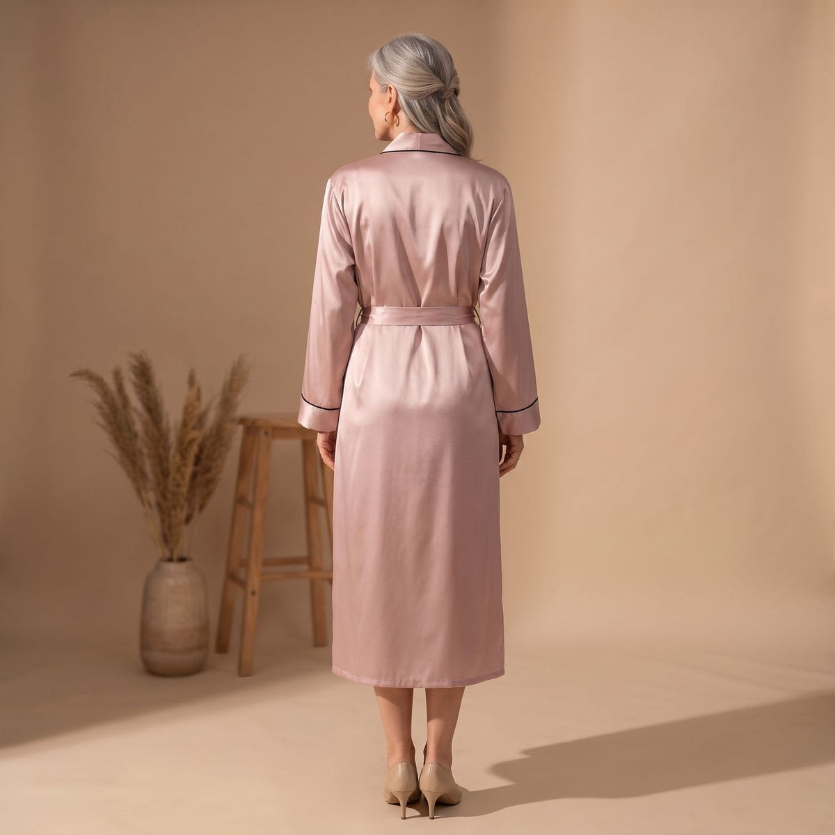 Roberta Belted Wrap Robe