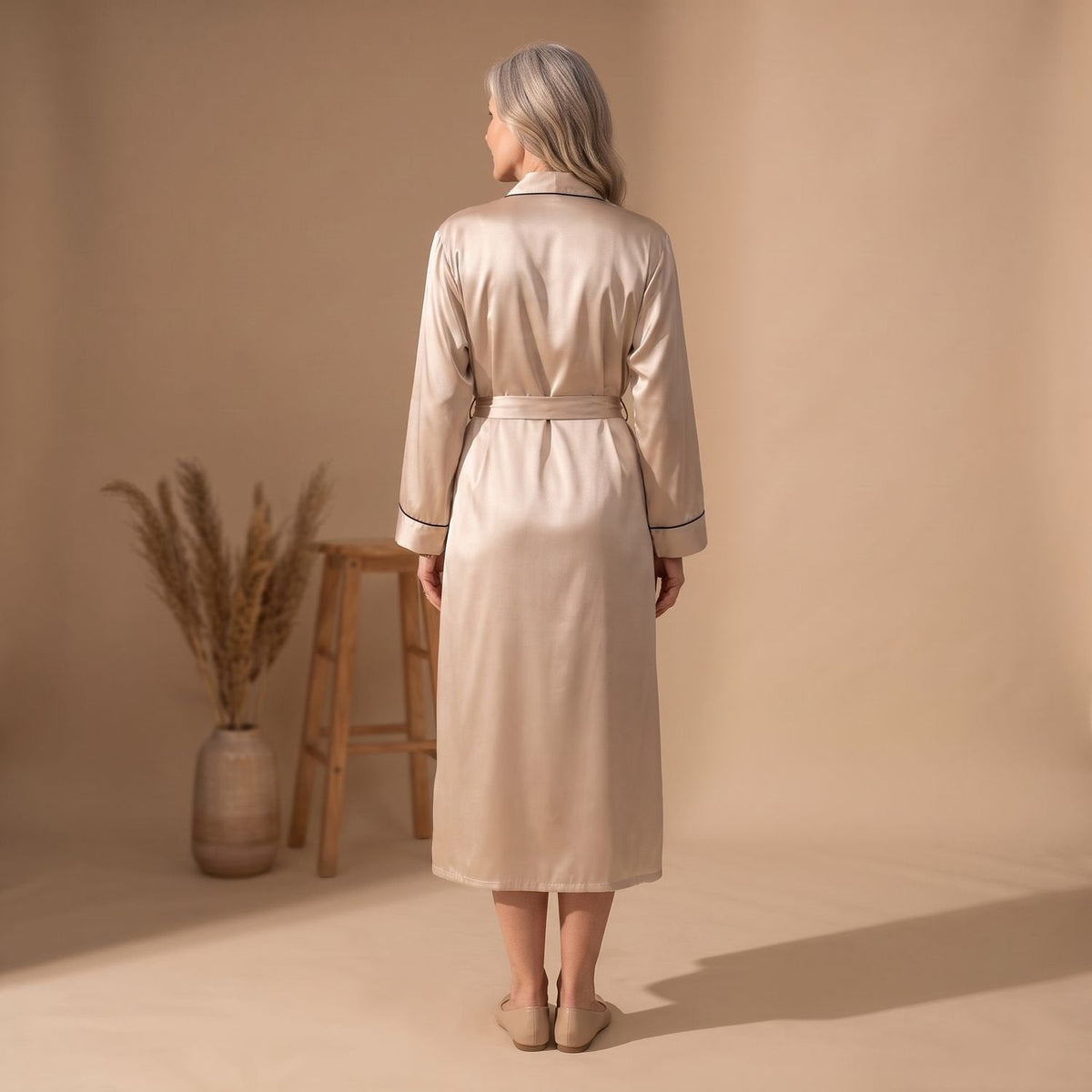 Roberta Belted Wrap Robe