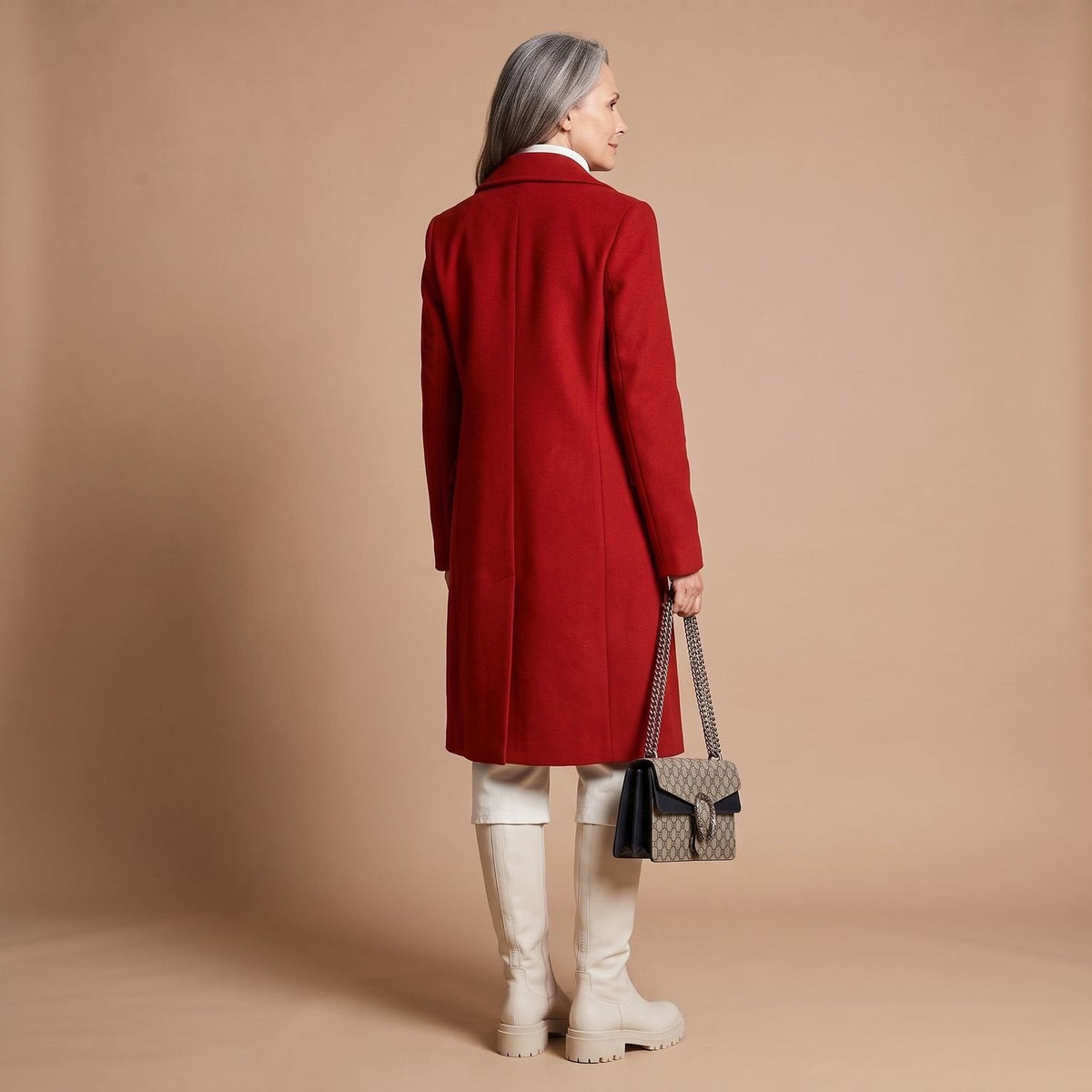 Vera Double-Breasted Midi Coat