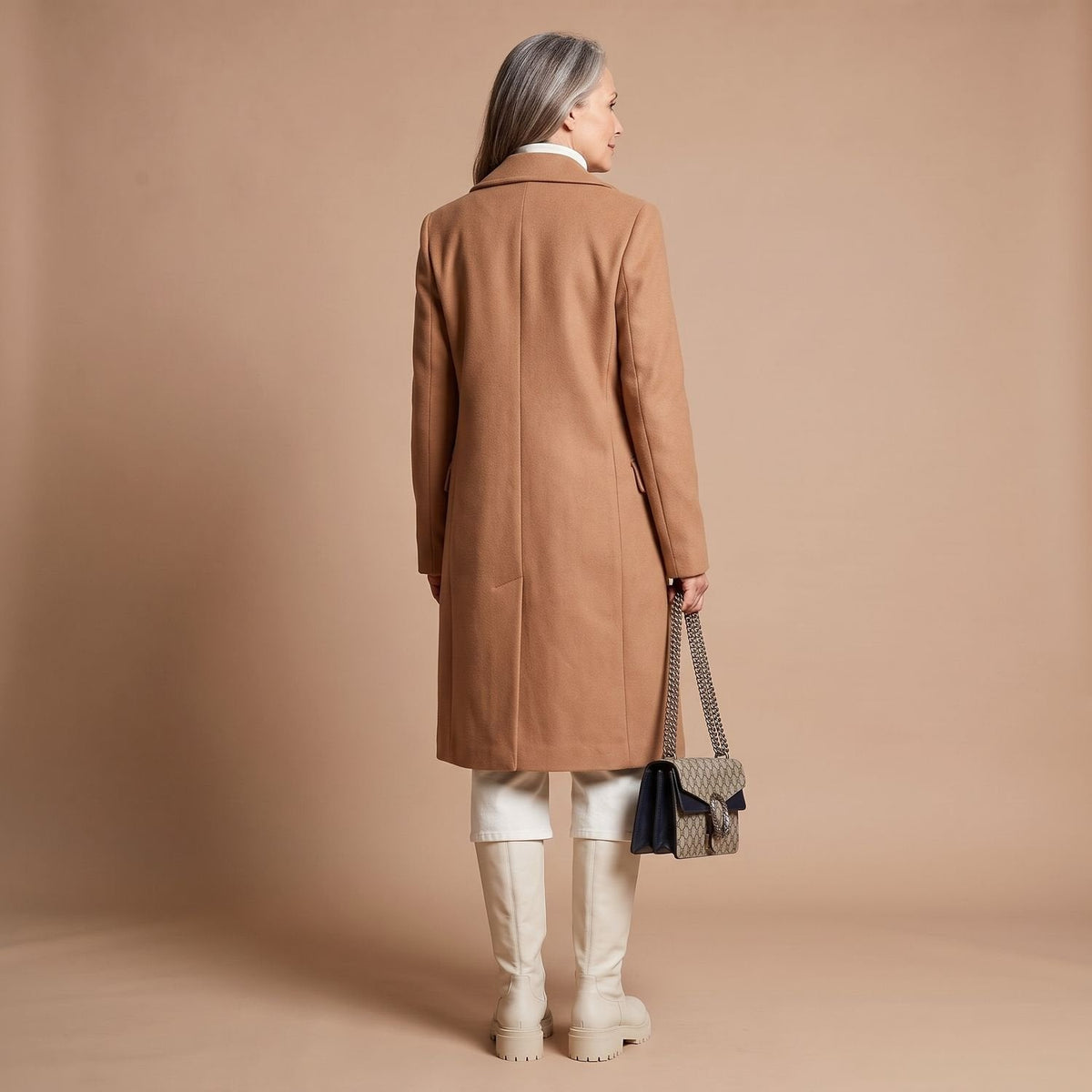 Vera Double-Breasted Midi Coat