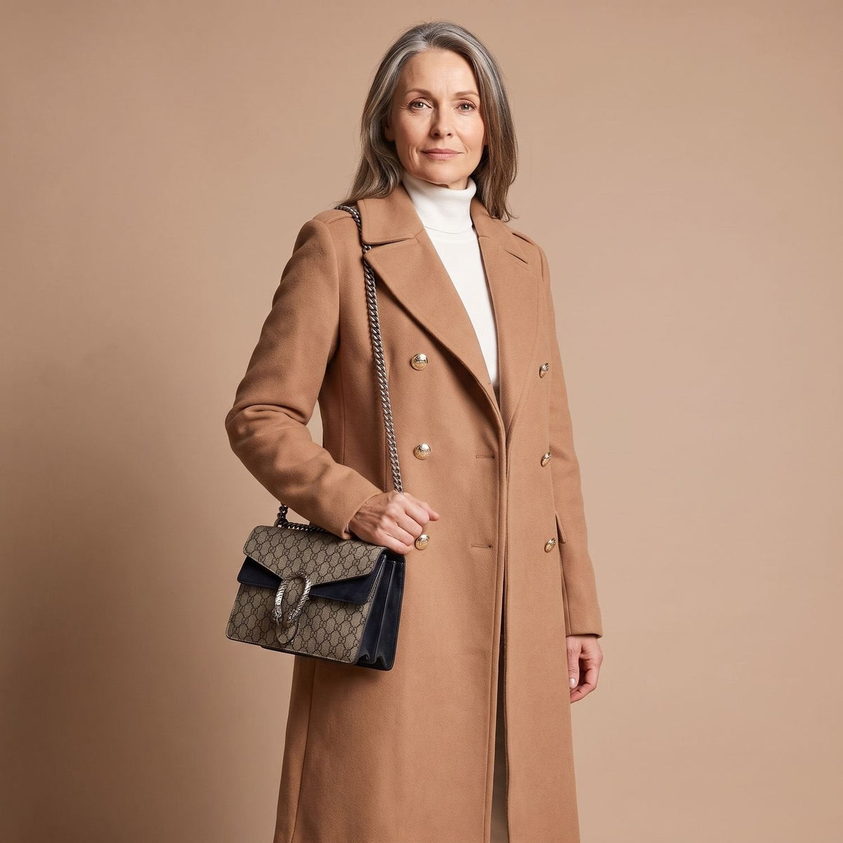 Vera Double-Breasted Midi Coat
