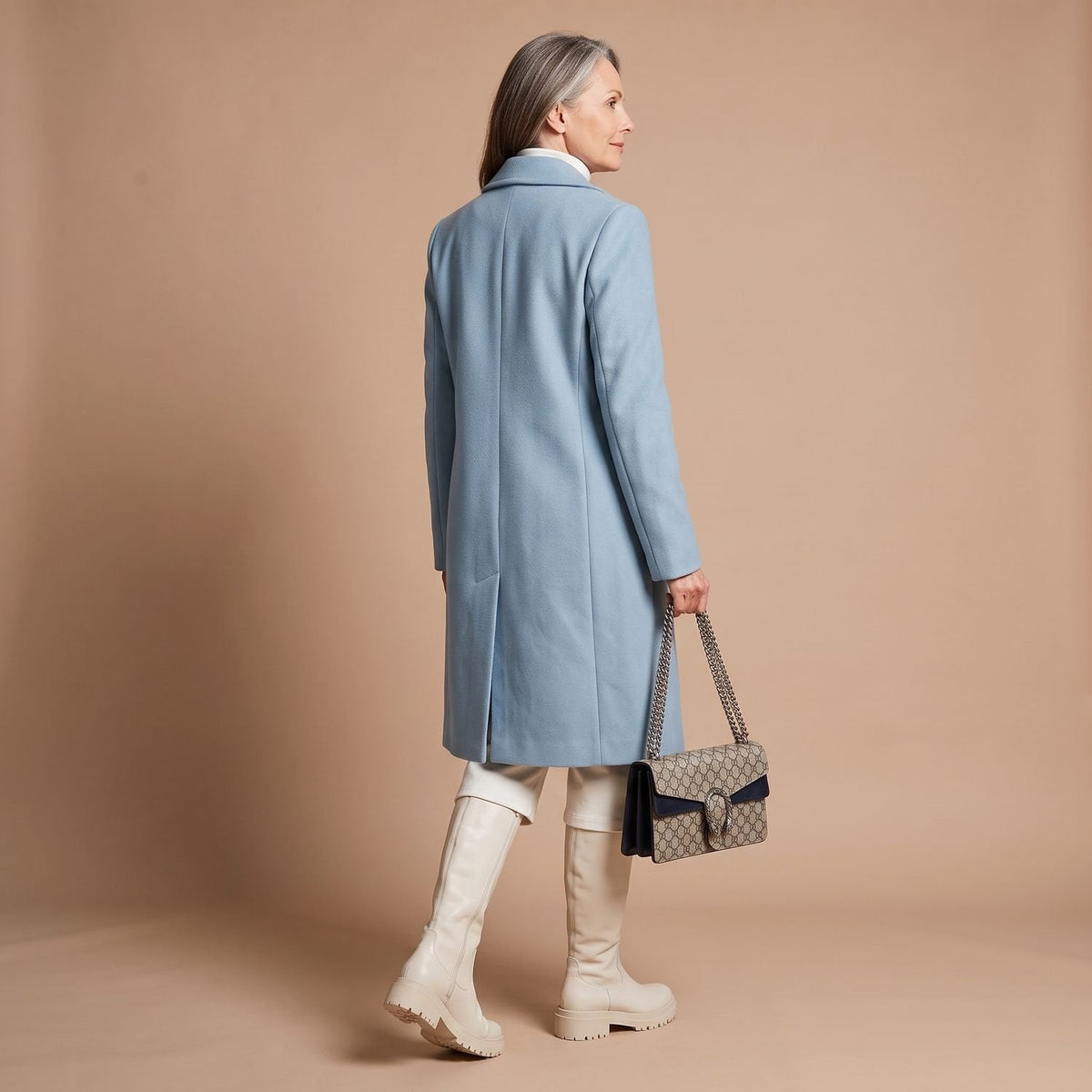 Vera Double-Breasted Midi Coat