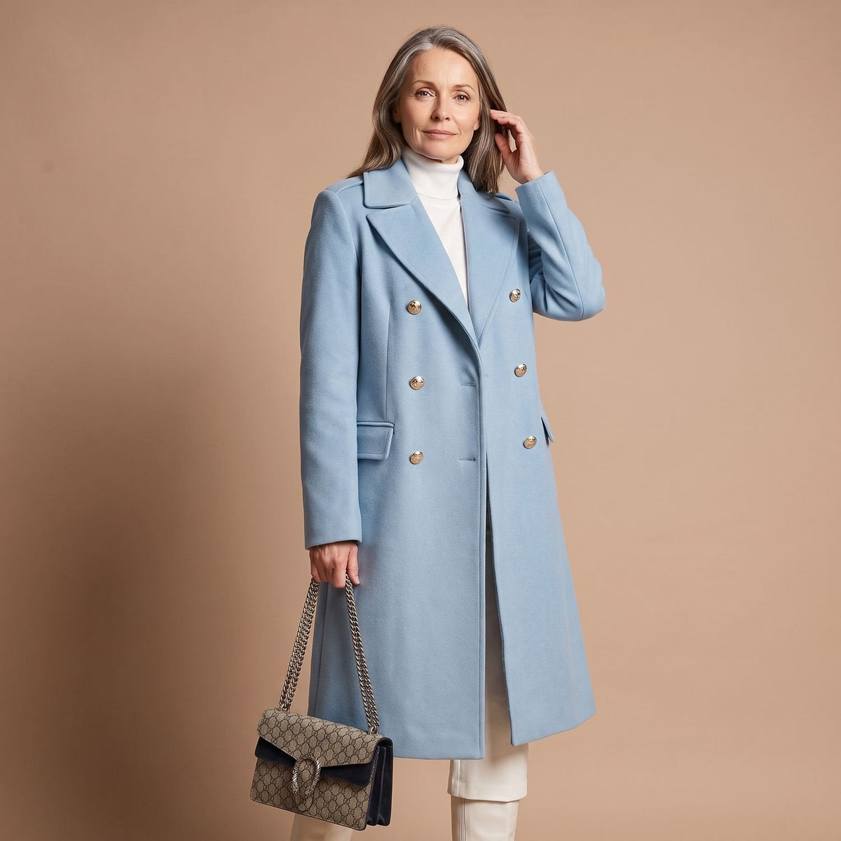 Vera Double-Breasted Midi Coat